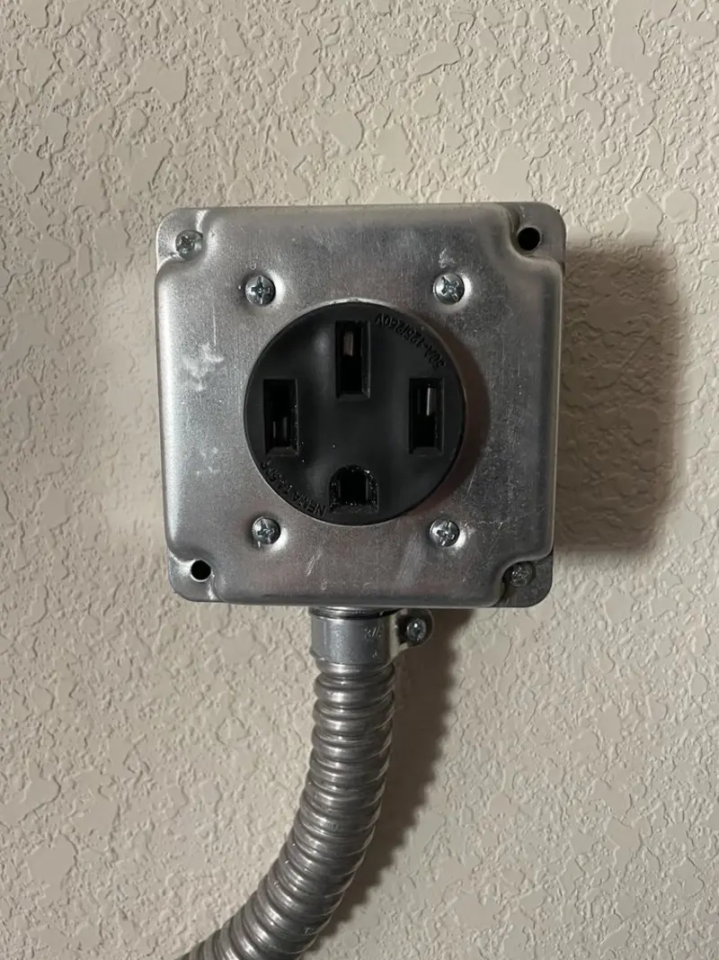NEMA 14-50 outlet installed for Smart Home Electrical in Treasure Island