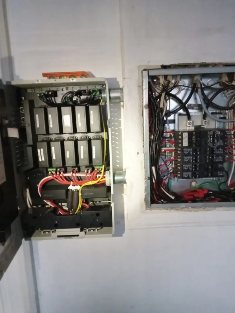Electrical panel upgrade completed for Security Camera Wiring in Treasure Island